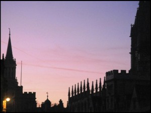 Oxford at dusk